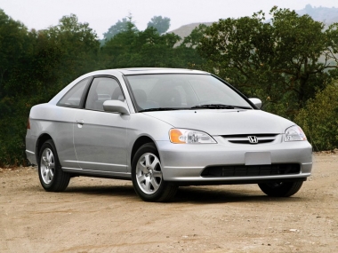 Коврики из экокожи 3D Honda Civic VII (седан) 2001-2006 (правый руль)